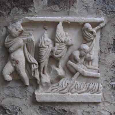 Roman relief of Odysseus and Sirens