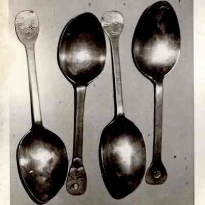 Brass Spoon with Engraved Handle, 1 of 4