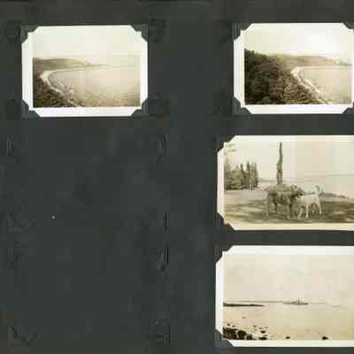 Hillman album p(6): Gloucester shoreline and Hammond dogs on grounds