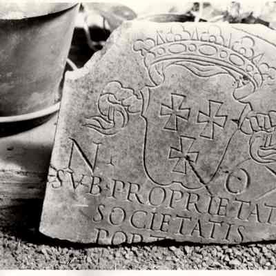 Funerary Marker with Shield