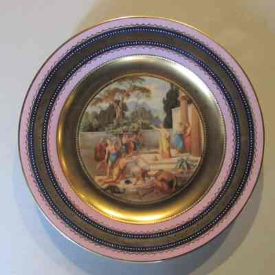 Lavender Austrian plate - Odysseus & Kirke