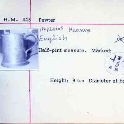 Pewter Half-Pint Tankard