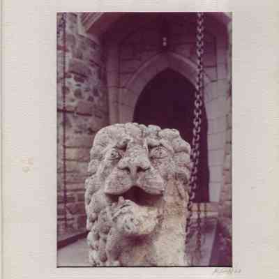 Original lion on drawbridge
