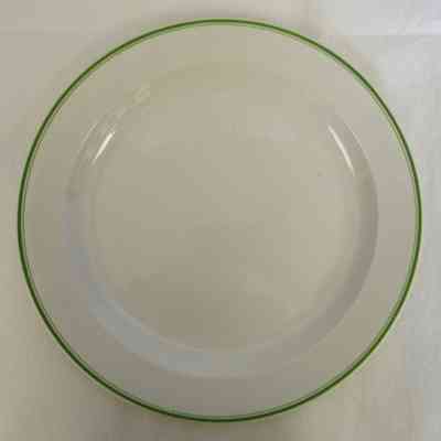 Wedgwood Dinner Plate with Green Trim, set of 40