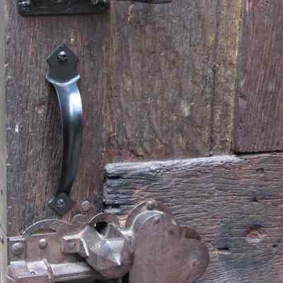 German Lock on Tour Bakery Door