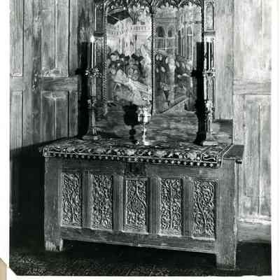 French Gothic Chest with Carved Tracery Panels