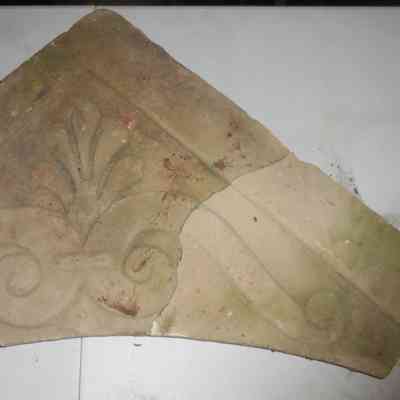 Marble fragments with relief design