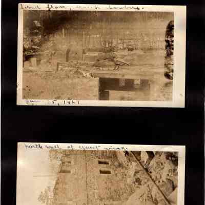 SCRB-1 p(46) 1927-01-25 study, kitchen, dining room; 1927-01-29 guest room