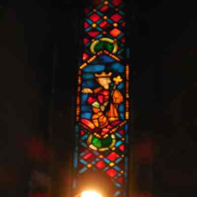 1929 ca Jacques Simon Saint Stained Glass Window