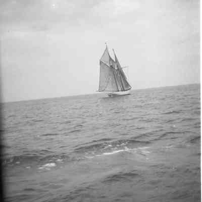 schooner in distance