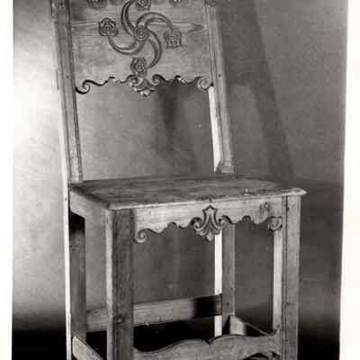 15th c. Sardinian Chair with Carving