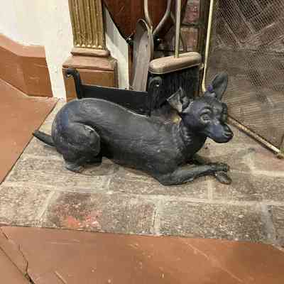Cast Iron Whippet Footscraper