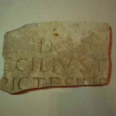 Marble fragment with inscription