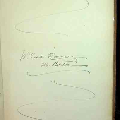 Guestbk1 p7 1929 (Cardinal O’Connell of Boston)