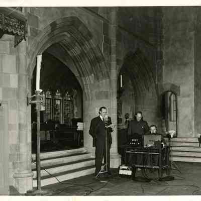 1940 WBZ broadcast in Great Hall