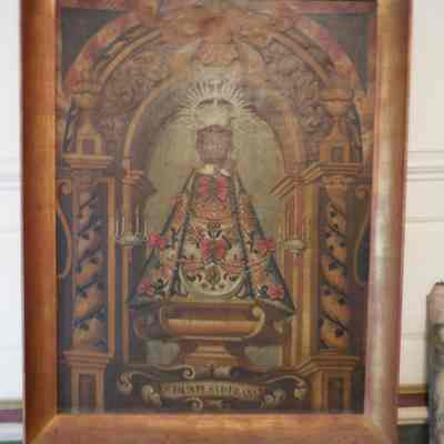 Spanish painting of Virgin Mary in Altar Shrine