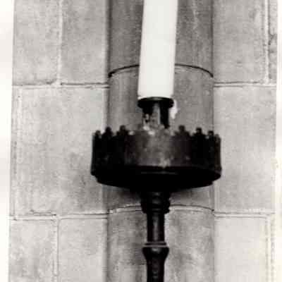 Candle Wall Scone with Crenellations, set of 4