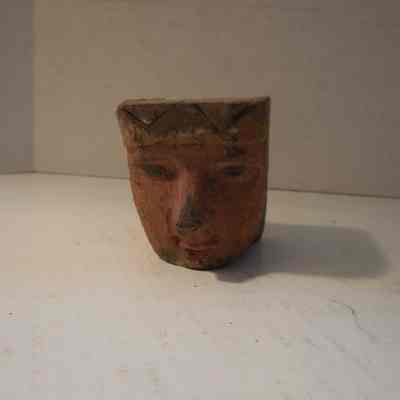 Small Red Wooden Head