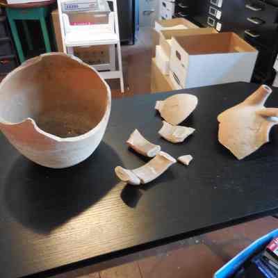 Unglazed Pottery Water Jug