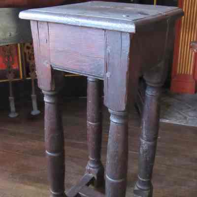 16th c. Stool/Lamp Table