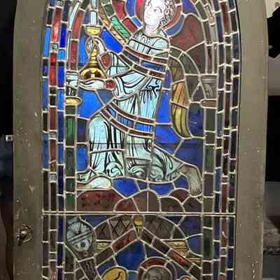 1929 Jacques Simon Stained Glass of Angels