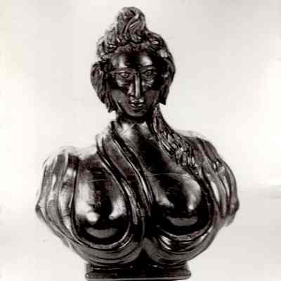 Wooden Female Bust