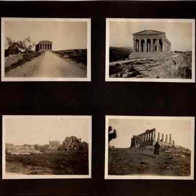 1927 Vacation album, p(29) European temple & scenery