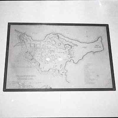 Louisberg Town & Fortifications Map, ca 1745