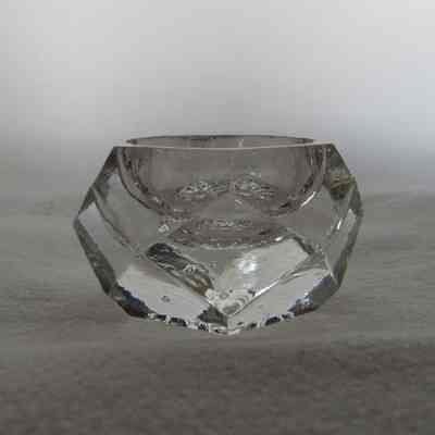 6-sided Clear Glass Salt Cellar