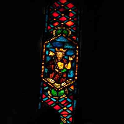 1929 ca Jacques Simon Saint Stained Glass Window