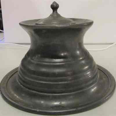 19th c. English Pewter Inkstand