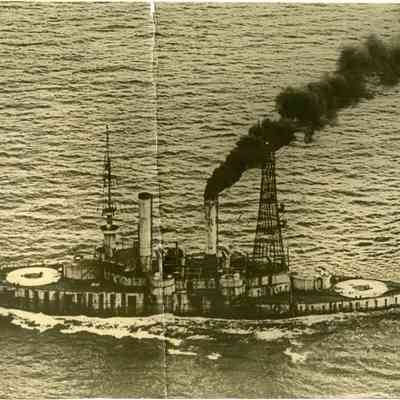 Unknown Ship w radio towers