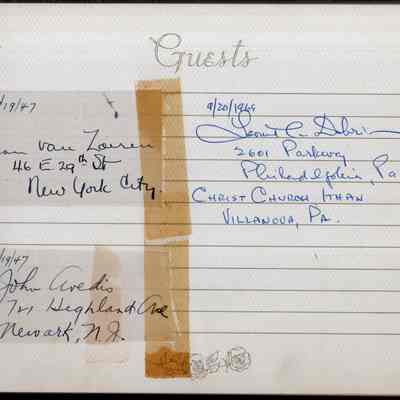 1947-1969 Guest Book, p(7) 1947 & 1969