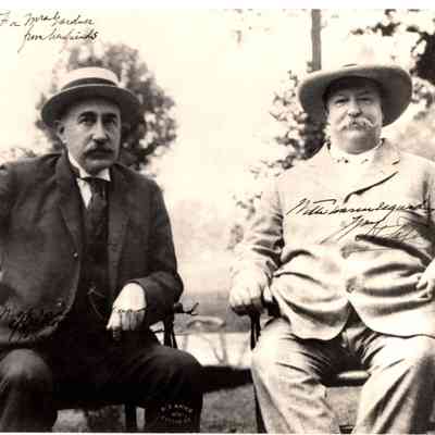 1925-04-15 JHH Sr & Pres Taft (Isabella Stewart Gardner Museum signed image)