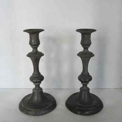 Pewter Candlestick