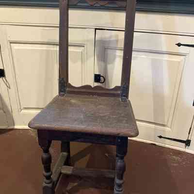 17th c. Jacobean Chairs with Open Back