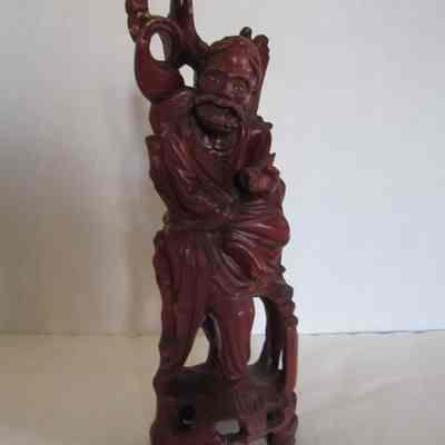 Oriental Man Carved Figure