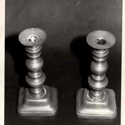 Pewter Candlestick, set of 2