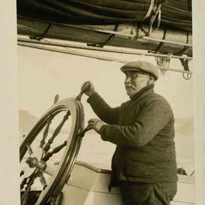 Man at helm (Knickle Studio)