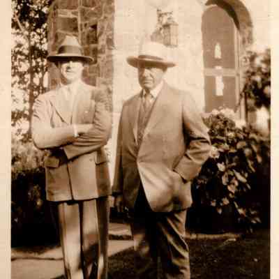 1936 ca JHHJr & JHHSr with hats