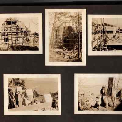 1927 Vacation album, p(44) castle construction
