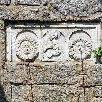 Virgin & Child Fountain Plaque