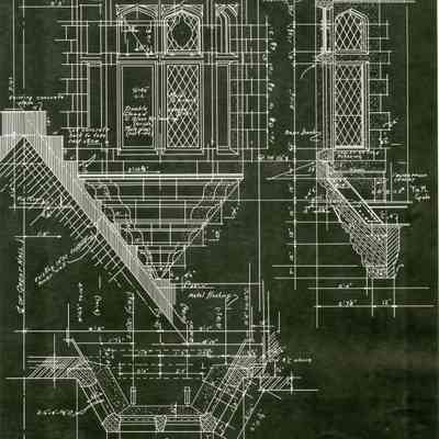 Oriel Window Plans Poster