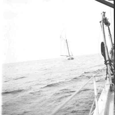 schooner in distance