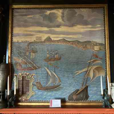 Italian Harbor of Ancona Painting (Copy of 16thc Vatican Map)