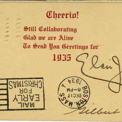 SCRB-18 p(177) postcard #2, side(1) 1935 from E&G Wilson