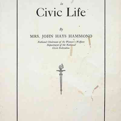 1911 Woman's Place in Civic Life by Natalie Harris Hammond