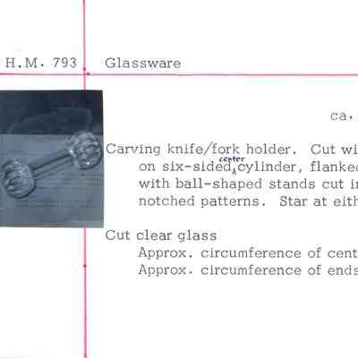 Cut Glass Utensil Holder