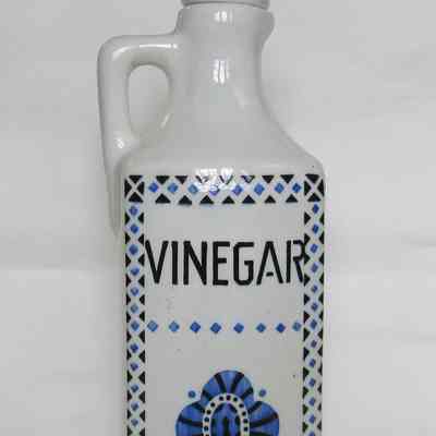 Czechoslovakian Vinegar Bottle with Stopper