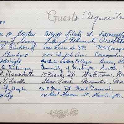 1947-1969 Guest Book, p(9) 1950